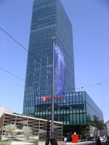 Il Ramada Plaza a Basilea occupa molti piani della Tower