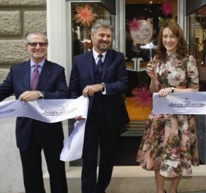 Inaugurazione della prima boutique romana di JLC, Janek è tra Claudio e Cristiana