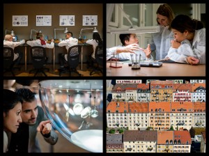 La Chaux-de-Fonds un collage di alcuni aspetti orologieri