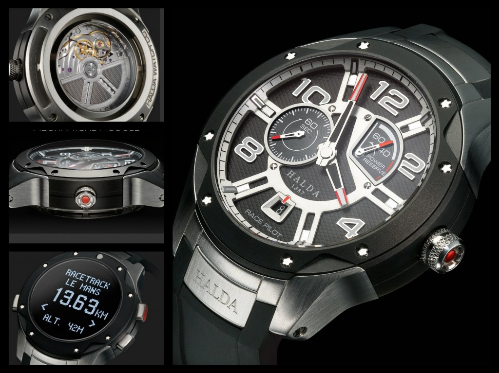 Halda Race Pilot mechanial and electronic watch