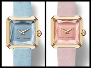 I Sofia, firmati D&G,  qui  con quadrante e cinturino in tinte pastello