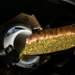 Fairmined gold poured into the oven