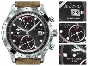 Paul Picot il cronografo dedicato al Savoia Marchetti e i particolari