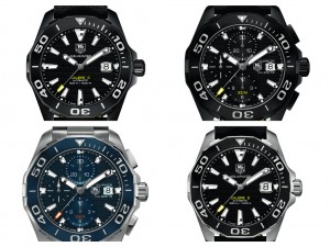 Aquaracer 3== M solotempo e cronografo, sopra il titanio, sotto l'acciaio