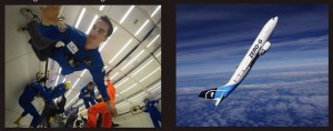Edouard Meylan in assenza di gravità e l'aereo svizzero