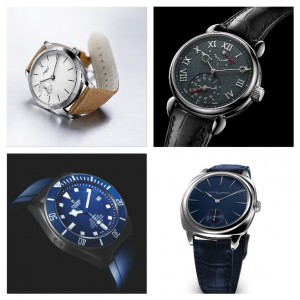 Da sinistra gli orologi di Habrig, Voutilaines, Tudor e Laurent Ferrier