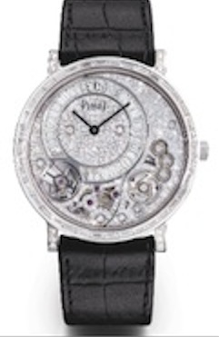 Il sottilissimo Altiplano 38 mm impreziosito da diamanti