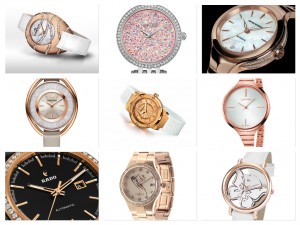 Rosa scintillante per diamanti o cristalli visti a Baselworld 2015