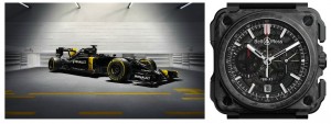 LA Renault delle gare e il cronografo BR-X1 di Bell& Ross