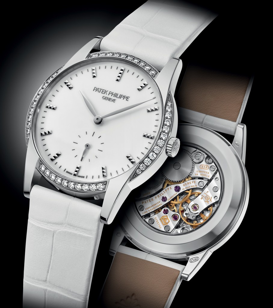 Calatrava con diamanti per i polsi femmini