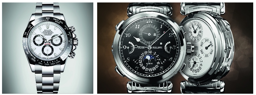 IRolex Daytona in acciaio e Master Grand Chime di Patek Philippe