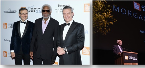 serata di gala a New York per festeggiare Morgan Freeman