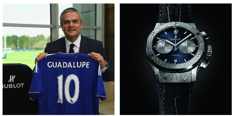 Ricardo Guadalupe e il cronografo del Chelsea