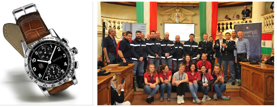 Terre di Canossa 2016 il cronografo TN al vincitore assoluto e la premiazione