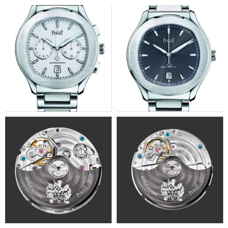 piaget crono e autom con i rispettivi movimenti