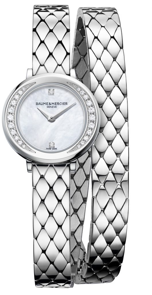 Baume et Mercier Petite Promesse 10289 soldat double tour metal serti partiel