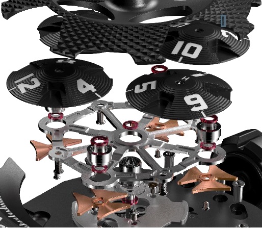 I satelliti con indici delle ore dipinti a mano